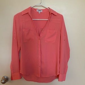 Express Tops - Pink blouse Express Tops - Pink blouse